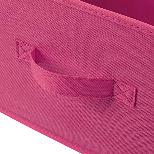 AmazonBasics Cajones de repuesto extraanchos para unidad de almacenamiento de tela con 5 cajones, rosa chillón