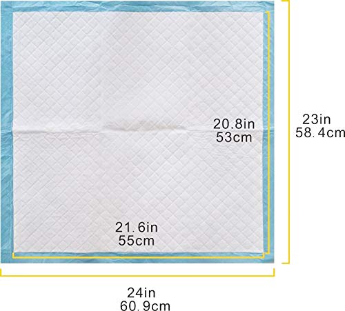 AmazonBasics - Empapadores de adiestramiento para mascotas y cachorros, muy resistentes, Normal, 80 unidades