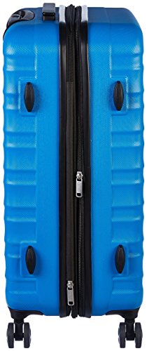 AmazonBasics - Maleta de viaje rígidaa giratoria - 68 cm, Azul claro