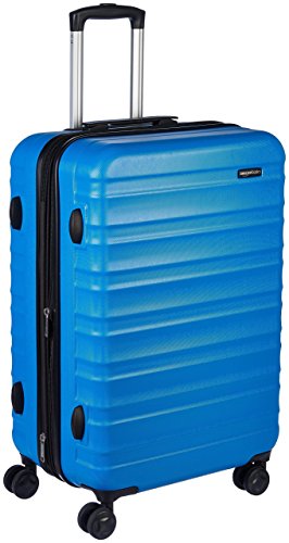 AmazonBasics - Maleta de viaje rígidaa giratoria - 68 cm, Azul claro