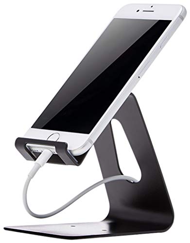 AmazonBasics – Soporte para teléfono móvil iPhone y Android | Negro