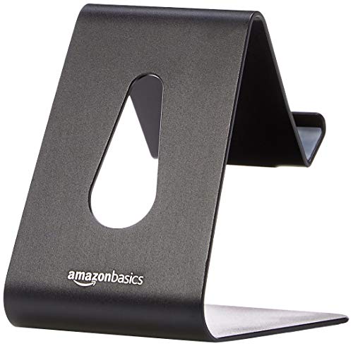 AmazonBasics – Soporte para teléfono móvil iPhone y Android | Negro