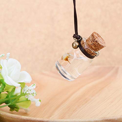 Ambientador de aire para aceites esenciales con flor vacía colgante botella auto espejo retrovisor colgante coche botella de perfume