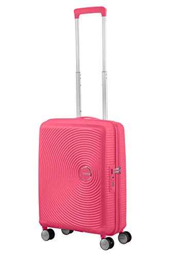 American Tourister Soundbox - Spinner Small Expandable Equipaje de Mano, 55 cm, 41 Liters, Rosa (Hot Pink)