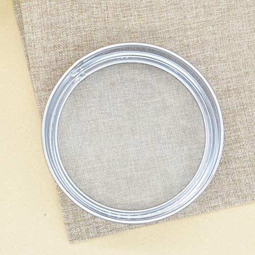 Amiispe Tamiz de Malla Tamiz de harina de Acero Inoxidable Tamiz agitador Tamiz de Tambor de Malla Fina utilizable Tamiz de harina de Malla 40 Protección contra la oxidación Accesorios para Hornear