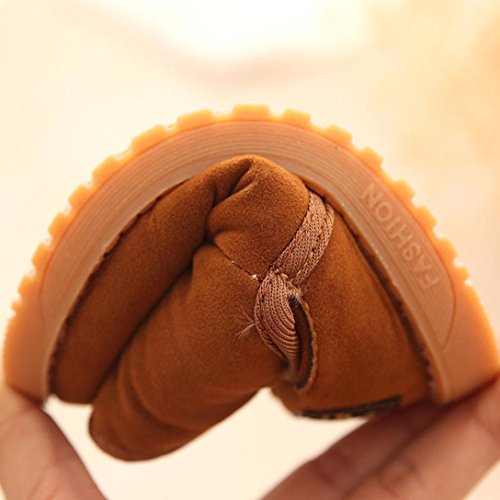Amlaiworld_Primeros pasos Zapatos primero que caminan para Bebé niño marrón Tamaño: 1 año