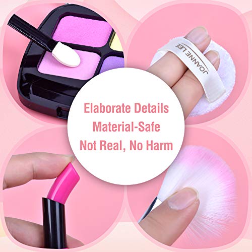 AMOYEE Juguetes de Maquillaje Niñas, 21 Piezas de Juego de Maquillaje niñas pequeños con Bolsa de cosméticos, cumpleaños para niñas de 5 6 7 8 9 años
