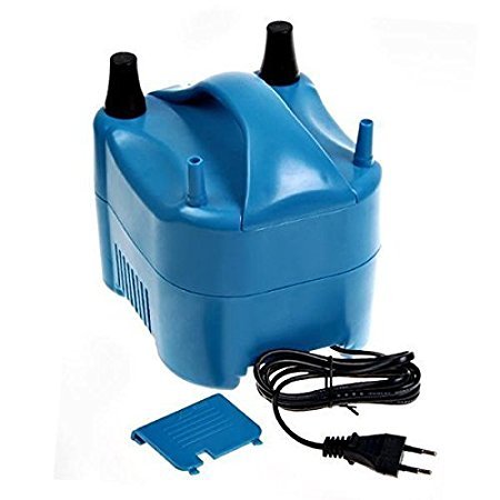 Amzdeal Inflador de globos electrico 680W para inflar globos hinchador electrico bomba para fiestas Alta potencia Color azul [Clase de eficiencia energética A++]
