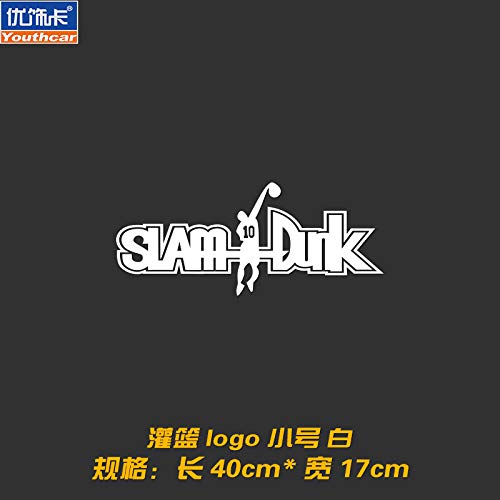 A/N Large Black Anime Badge Pegatinas Coche Pegatinas de Vinilo para Coche Etiqueta de Coches Decoración