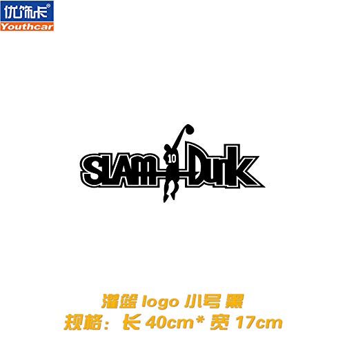 A/N Small Black Anime Badge Pegatinas Coche Pegatinas de Vinilo para Coche Etiqueta de Coches Decoración