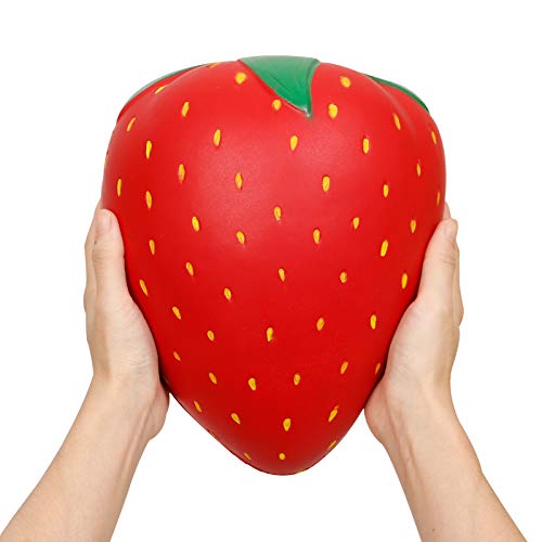 Anboor Squishies Fresa Kawaii Rojo Suave Levantamiento Lento Perfumado Squishies De Frutas Alivio del Estrés Juguetes para Ni?os Regalo Decoración Accesorios