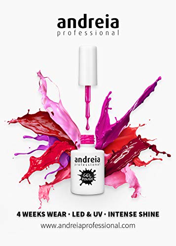Andreia Esmalte de Uñas de Gel Semipermanente - Color 200 Rosa - Sombras de Desnudo - 10ml