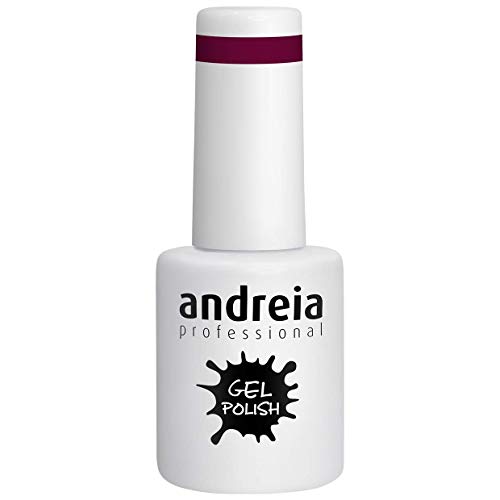 Andreia Esmalte de Uñas de Gel Semipermanente - Color 228 Púrpura - Sombras de Roja - 10,5 ml