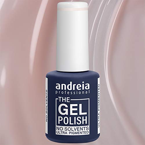 Andreia Professional - The Gel Polish - Esmalte de Uñas en Gel sin Disolventes ni Olores - Color G03 Ligera Rosa - Tonos de Desnuda