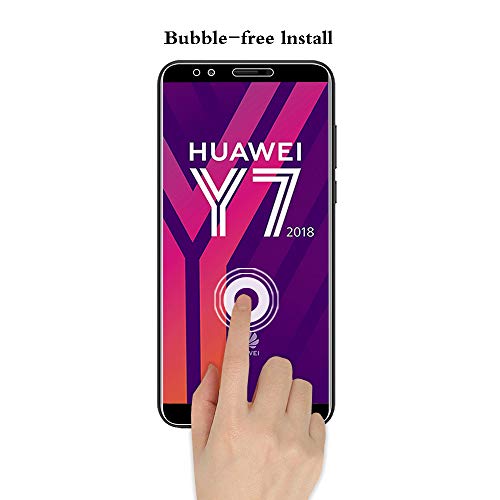 ANEWSIR [2 Pack Protector de Pantalla para Huawei Y7 Prime/Honor 7C/ Y7 2018, Cristal Templado Proyectar película Protectora Escudo Protector de la Pantalla Celular - 9H Anti-Burbuja Alta definición
