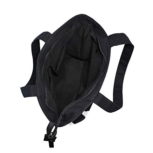 Animal Tote Bag Abstract Cow Skin Black White para mujeres Niñas Damas Bolsos de hombro para estudiantes Bolsos con correa de peso ligero Monedero Compras