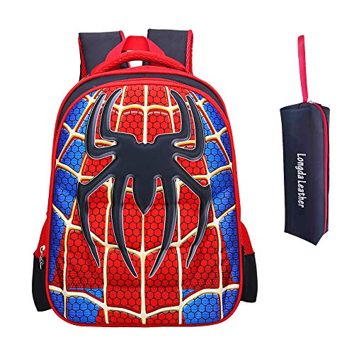 Anime 3D Mochila para niños Mochila primaria superhéroe Spider man mochila para niños