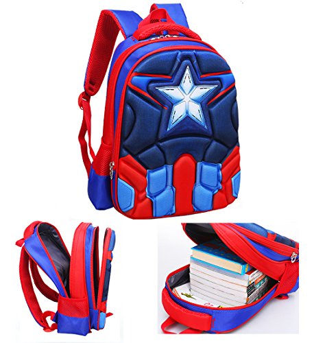 Anime 3D Mochila para niños Mochila primaria superhéroe Spider man mochila para niños