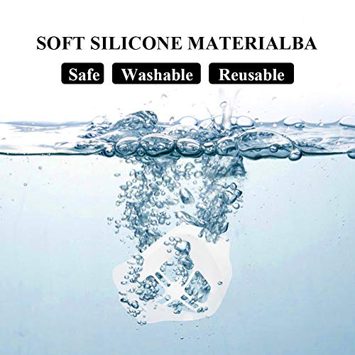 AnNido 10 Piezas Soporte 3D para Máscara, Soporte de silicona lavable y reutilizable para crear más espacio para respirar máscara accesorios, Marco de Soporte Interno de Silicona para Máscara