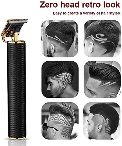 Anself Recortadora Eléctrica para Hombres, Máquina Cortapelo, Cortapelos Hombre, Recortadora barba, Corte de Cabello para Hombres Carga USB para Salón y Casa