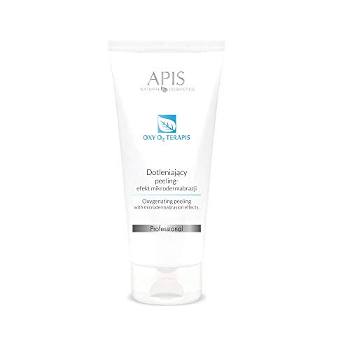Apis Oxygen - Exfoliante con roca volcánica y papaina, efecto de microdermoabrasión, cuidado facial, OXY O2 Terapis, 200 ml