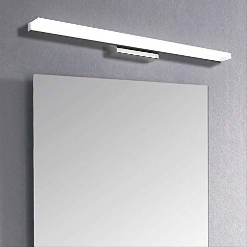 Aplique Pared Baño Espejo De Luz 0.4m ~ 1.5m Ac90-260v Lámpara De Pared De Acrílico Cosmética Moderna Baño Iluminación Impermeable Envío Gratis Blanco Frio (5500-7000K) Longitud 80cm 12W LED