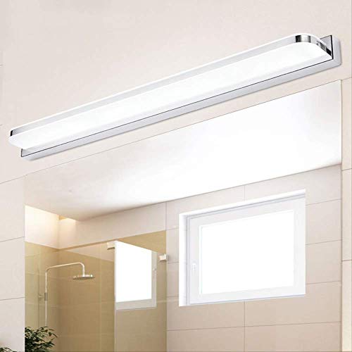 Aplique Pared Baño Espejo De Luz 25cm ~ 112cm Ac90-260v Lámpara De Pared De Acrílico Cosmética Moderna Iluminación De Baño Envío Gratis A Prueba De Agua 3W 25 cm Blanco