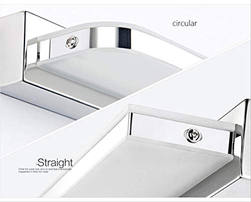 Aplique Pared Baño Espejo De Luz 25cm ~ 112cm Ac90-260v Lámpara De Pared De Acrílico Cosmética Moderna Iluminación De Baño Envío Gratis A Prueba De Agua 3W 25 cm Blanco
