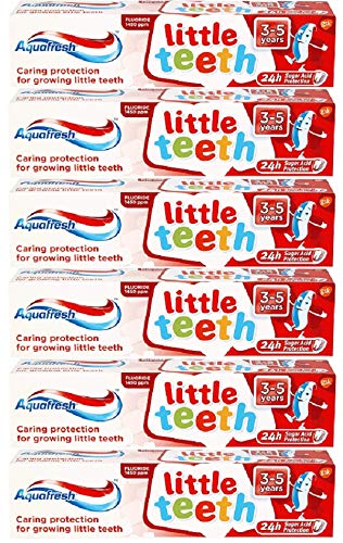Aquafresh Toothpaste Little Teeth 3-5 Years 50ml (Pack of 6) by Glaxo Smith Kline