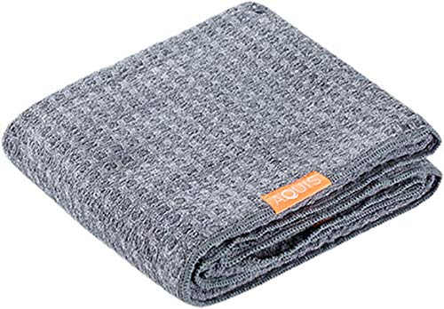 AQUIS - Waffle Luxe - Toalla de Pelo, Gris Moody, Original