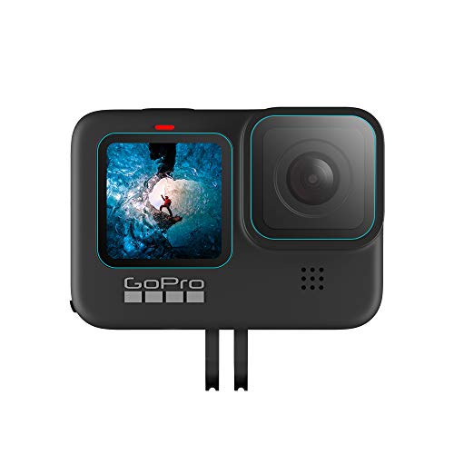 Arabby Protector de Pantalla para GoPro Hero 9 Protector de Pantalla de Vidrio Templado Mejorada Cubierta de Lente de Vidrio Templado con Protección de pequeña Pantalla para Go Pro Hero9 6 Piezas