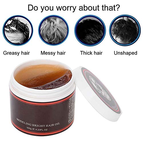 Arcilla para el cabello，100g Professional Retro Hair Oil Muffy Hair Mud para peinar el cabello