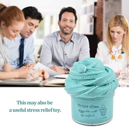 Arcilla Seca al Aire,Blue Sea Butter Fluffy Slime, Putty Soft Strechy Non-Sticky Blue Charm Butter Slime Supplies Stress Relief DIY Toy for Girls and Boys 7oz