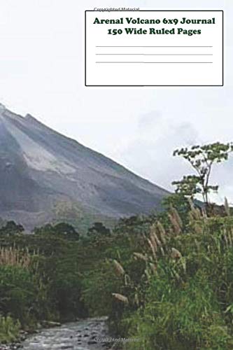 Arenal Volcano 6x9 Journal Wide Ruled Pages