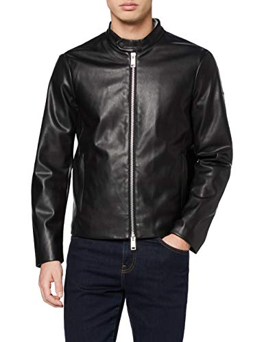 Armani Exchange Eco-Leather Blouson Chaqueta bomber, Negro (Black 1200), X-Small para Hombre