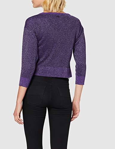 Armani Exchange Lurex Shiny V Neck suéter, (Morositas 1330), Small para Mujer