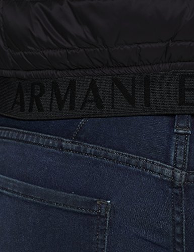 Armani Exchange Puffer Jacket Gilet Chaleco, Gris (Black/Grey Mel.Bc09 0217), Small para Hombre