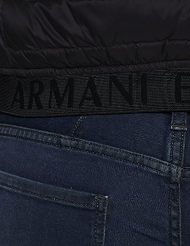 Armani Exchange Puffer Jacket Gilet Chaleco, Gris (Black/Grey Mel.Bc09 0217), Small para Hombre