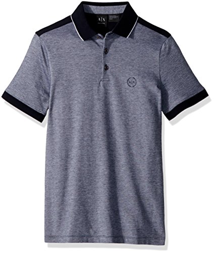 Armani Exchange The, Not So Basic After All Polo, Azul (Navy 1510), X-Large para Hombre