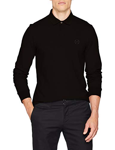 Armani Exchange The, Not So Basic After All Polo, Negro (Black 1200), Small para Hombre
