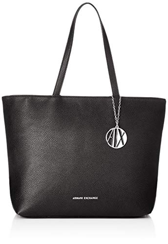 Armani Exchange - Womans Shopping, Bolsos totes Mujer, Negro (Black), 30x10x42 cm (B x H T)