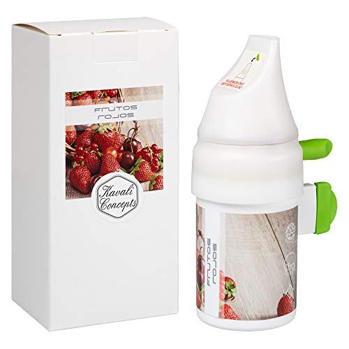 Aroma Fragancia - Frutos Rojos - Liquido Ambientador y Recambio Ambientador Electrico del Difusor de Aromas Automatico Programable de Fragancias para Grandes Superficies de Kavali Concepts