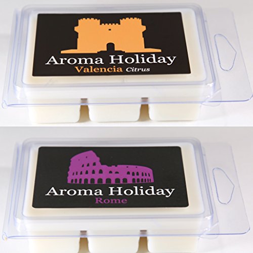 Aroma Holiday 12 aroma cera se derrite – colección de cítricos – Roma y Valencia
