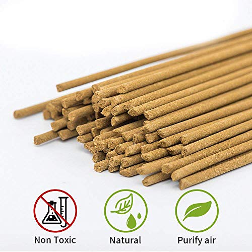 Aromatika Védico Palo Santo Natural Masala Varillas de incienso Pack de 180 g (15 g x 12 caja) | obtener una fragancia real de palo santo | enrollada a mano en la India