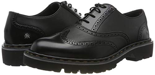 Art Cambridge, Zapatos de Cordones Oxford para Mujer, Negro (Black/Black Black/Black), 41 EU