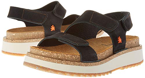 Art Vancouver, Zapatos de tacón con Punta Abierta para Mujer, Negro (Black Black), 38 EU