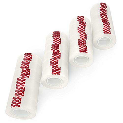 Arteza Cinta invisible con acabado mate | Juego de 20 rollos | Cinta semitransparente de 1,9 cm x 25,4 metros | Para envolver regalos, etiquetar, sellar, aplicar maquillaje, manualidades y bricolaje