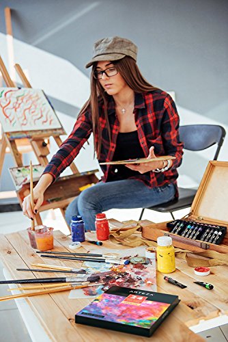 Arteza Gouache | Pintura gouache con 24 colores de calidad para artistas | Set de 24 tubos de 12ml | Ideal como set de iniciación para pintar con gouache