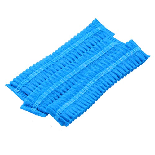 Artibetter 200 Piezas Gorro Quirúrgico Desechable Gorro de Matorral No Tejido Tapa de La Cabeza Del Pelo Gorro de Enfermera Médico Neto para Mujeres Hombres Maquillaje Médico Azul
