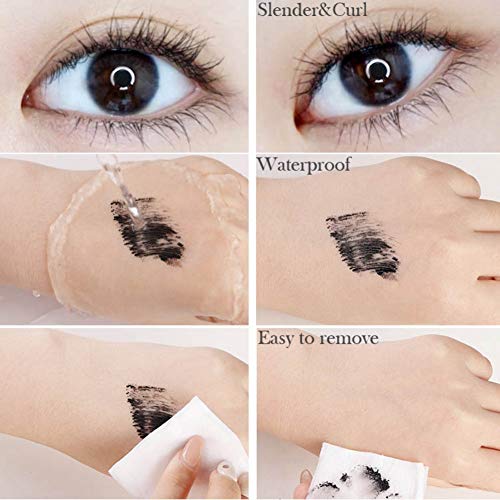 ARTIFUN Peacock Mascara Impermeable Conjunto de fibra de Pestañas de Rímel de Tinte no Mareado